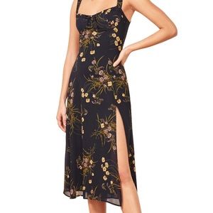 Reformation Peridot Dress - Midi floral dress